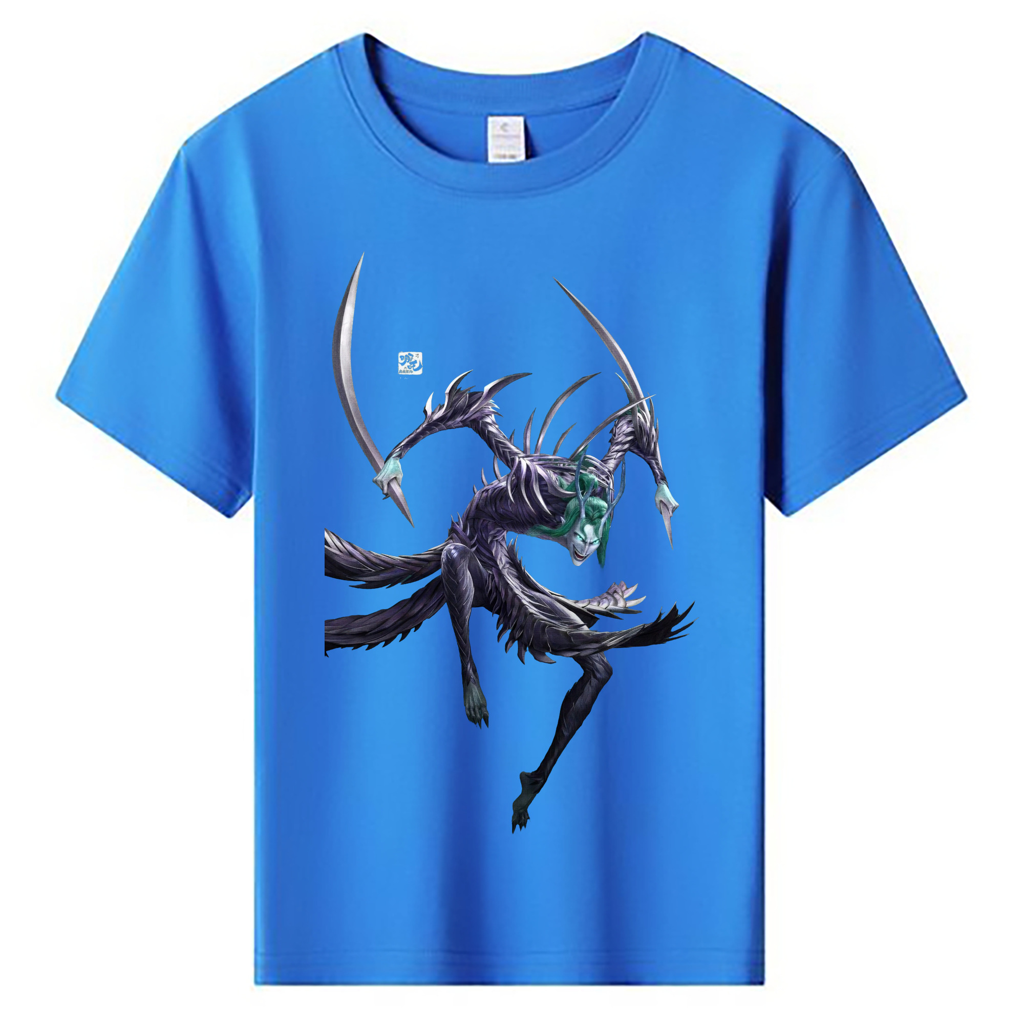 （画像用） Ne Zha 2 ナタ 魔童の大暴れ 綿100％キッズTシャツ（フロントプリント）